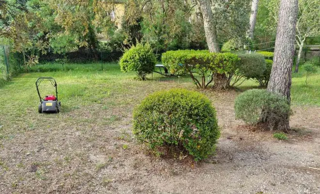 Travaux d'entretien d'espaces verts, Roquebrune-sur-Argens, MLM Paysage